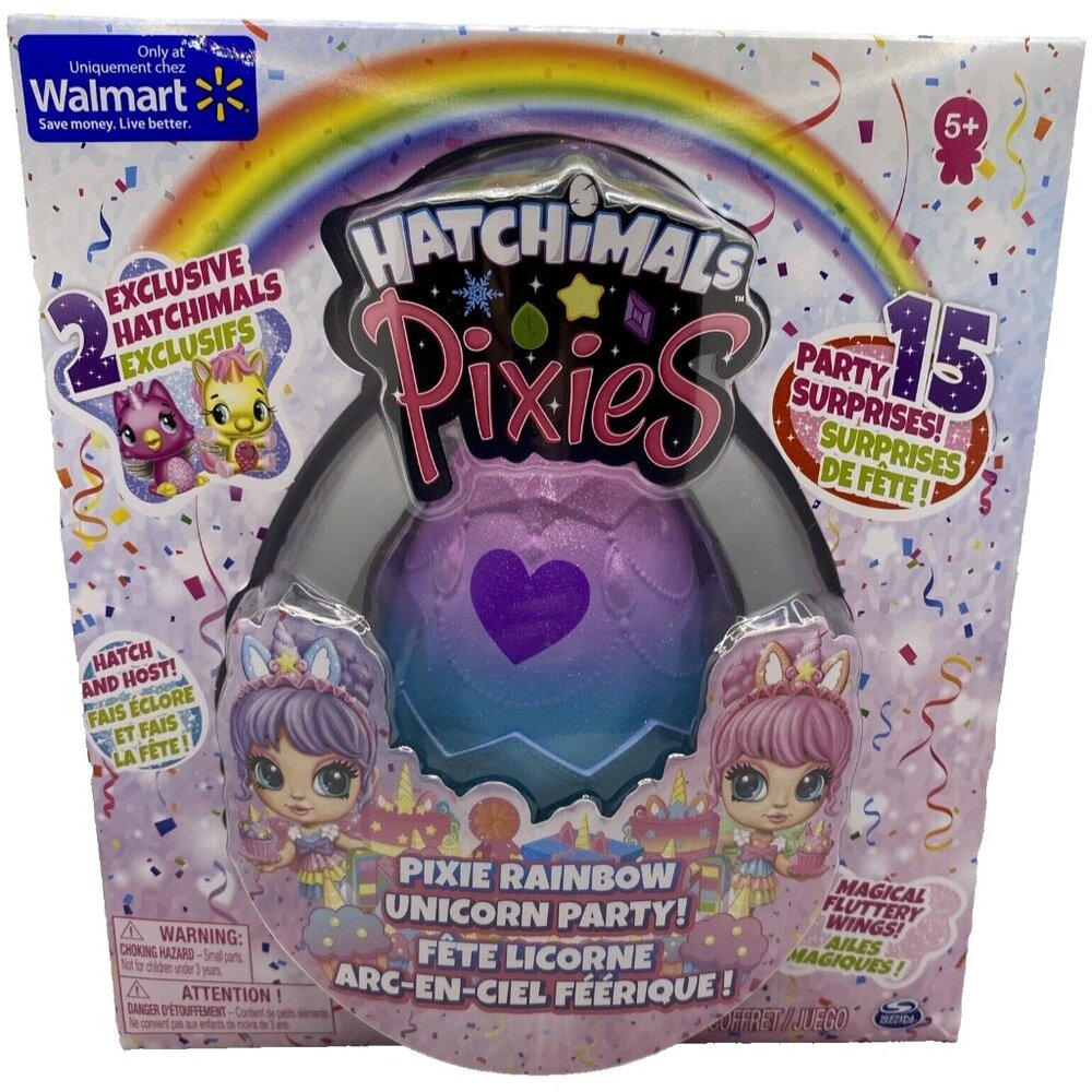 Hatchimals Pixies Pixie Rainbow Unicorn Party Egg Doll Playset Walmart Exclusive